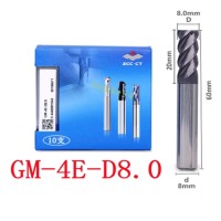 GM-4E-D8*8*60 Solid Carbide Four Flute End Mill ZCC